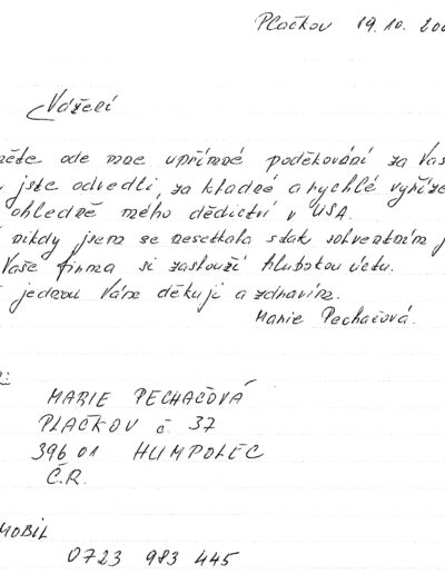 Marie Pechacova (CS)