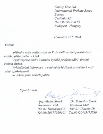 Vaclav and Bohuslav Simek (CS)